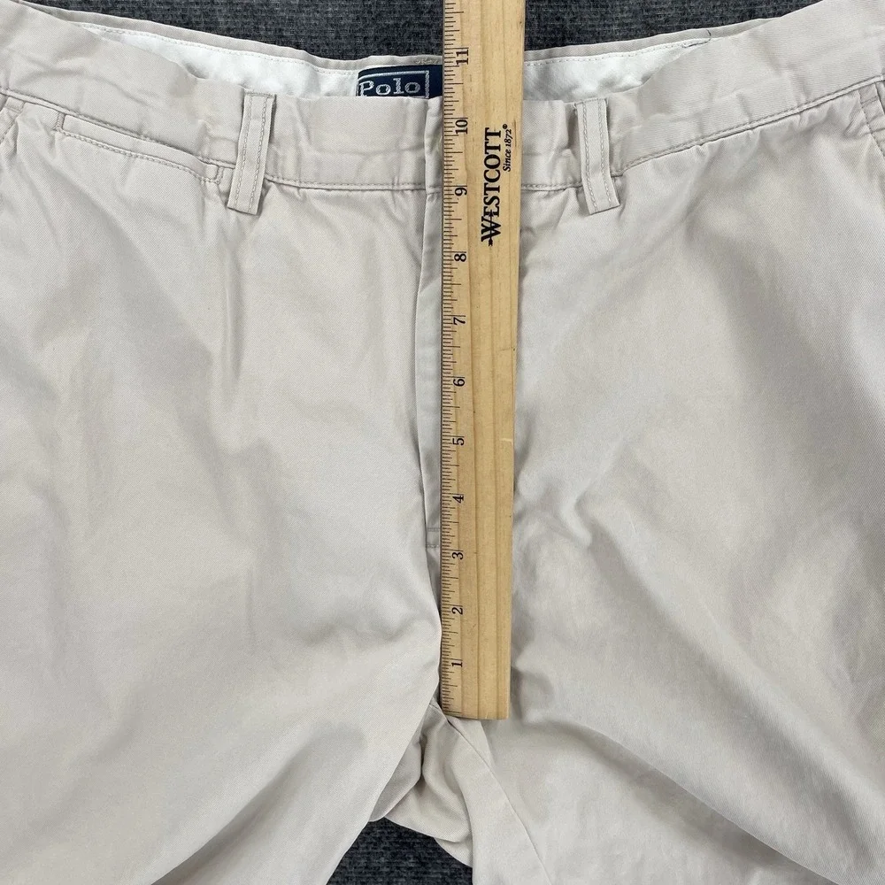 Vintage Polo Ralph Lauren Chino Shorts Mens 32 Beige Preppy Casual Classic
